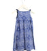 A Blue Sleeveless Dresses from Tea in size 3T for girl. (Back View)