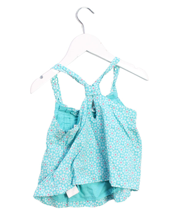 A Teal Sleeveless Tops from Vertbaudet in size 2T for girl. (Back View)