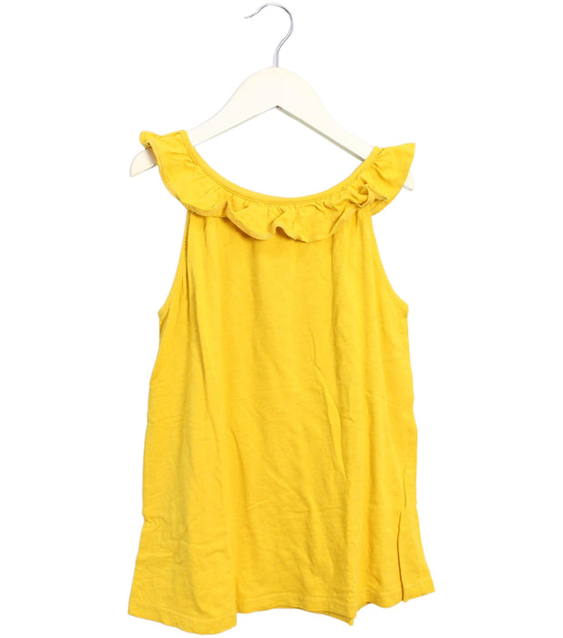 A Yellow Sleeveless Tops from DPAM in size 10Y for girl. (Front View)