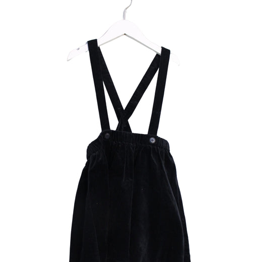 A Black Overall Dresses from jnby by JNBY in size 5T for girl. (Front View)