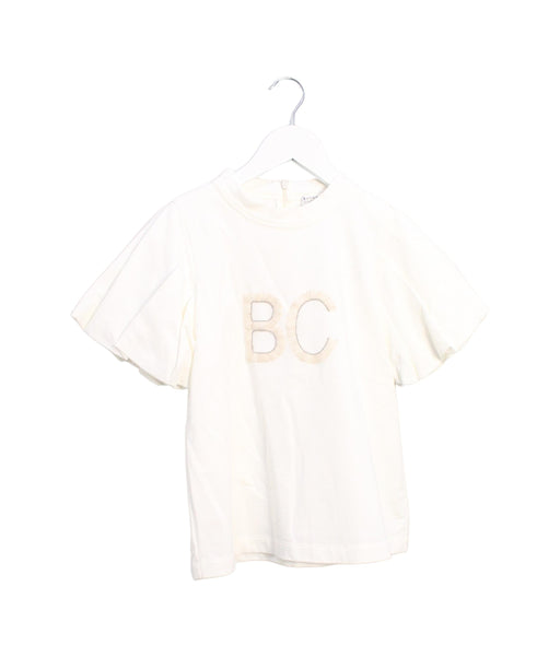 A Ivory Short Sleeve Tops from Brunello Cucinelli in size 8Y for girl. (Front View)