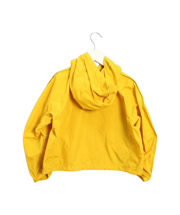 A Yellow Lightweight Jackets from jnby by JNBY in size 4T for girl. (Back View)