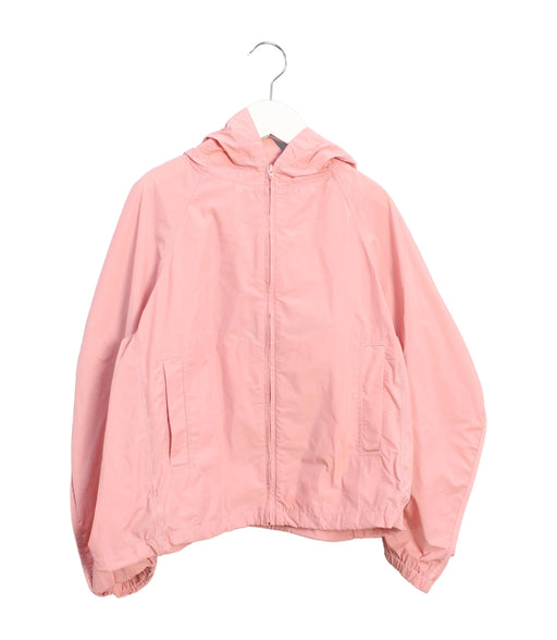A Pink Lightweight Jackets from jnby by JNBY in size 7Y for girl. (Front View)