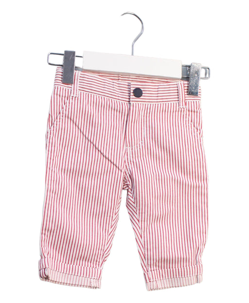 A Red Casual Pants from Jacadi in size 3-6M for girl. (Front View)