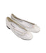 A White Flats from Repetto in size 10Y for girl. (Front View)