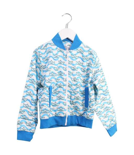 A Blue Lightweight Jackets from 10x10 An Italian Theory in size 4T for boy. (Front View)