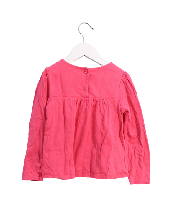A Pink Long Sleeve Tops from Tommy Hilfiger in size 4T for girl. (Back View)