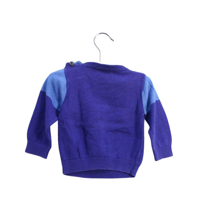 A Blue Knit Sweaters from Paul Smith in size 3-6M for boy. (Back View)