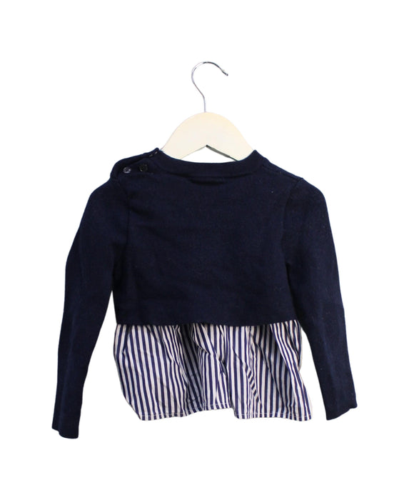A Navy Knit Sweaters from Polo Ralph Lauren in size 3T for girl. (Back View)