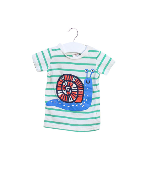 A Green Short Sleeve T Shirts from Seed in size 0-3M for boy. (Front View)