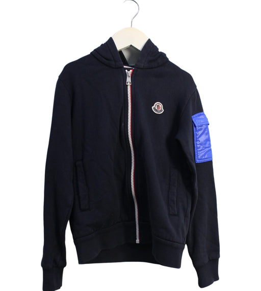 A Navy Sweatshirts from Moncler in size 8Y for boy. (Front View)