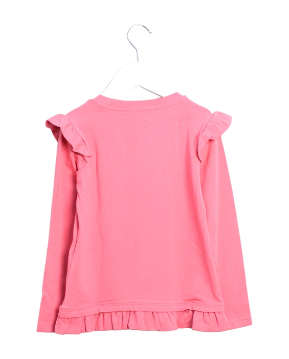 A Pink Long Sleeve Tops from Guess in size 4T for girl. (Back View)