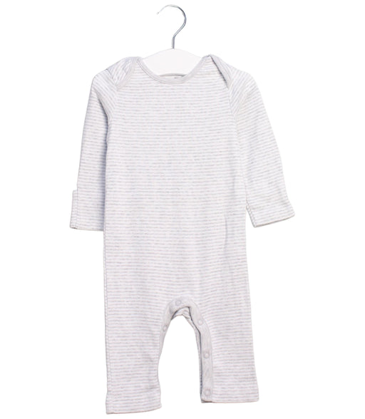 A Grey Long Sleeve Jumpsuits from The Little White Company in size 3-6M for boy. (Front View)