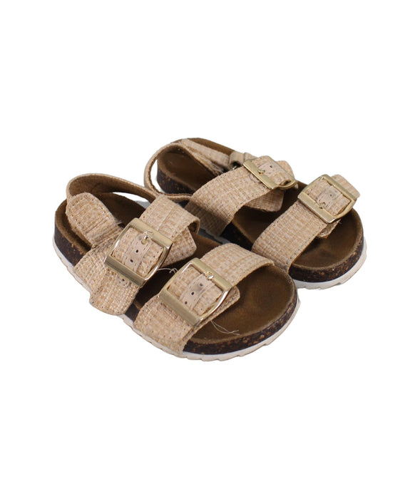 A Brown Sandals from Seed in size 3T for girl. (Front View)