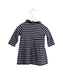 A Navy Long Sleeve Dresses from Petit Bateau in size 6-12M for girl. (Back View)