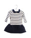 A Ivory Long Sleeve Dresses from Petit Bateau in size 6-12M for girl. (Front View)
