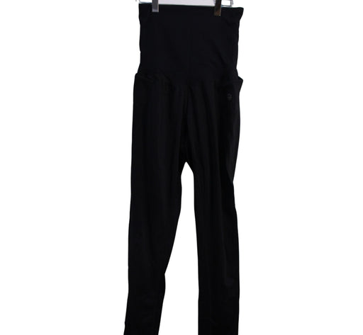 A Black Active Pants from Seraphine in size 3T for maternity. (Front View)