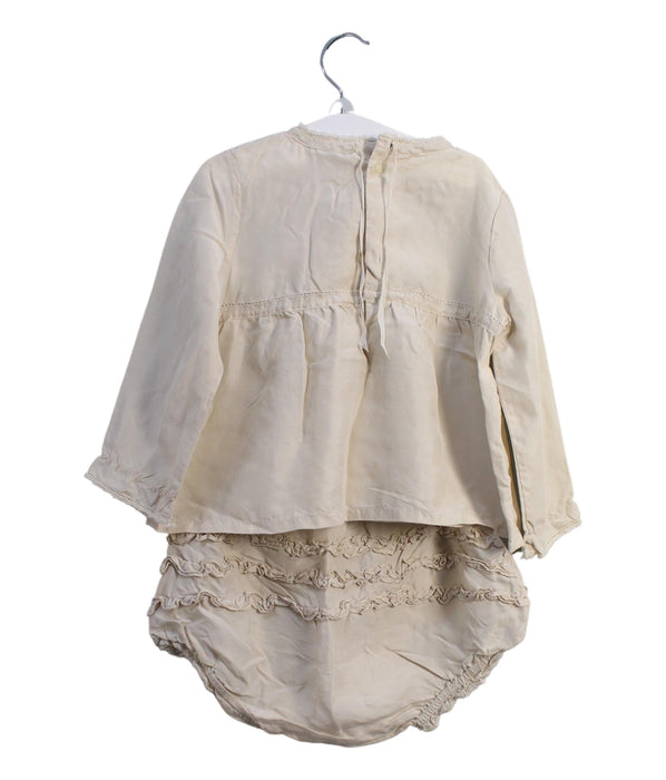 A Beige Shorts Sets from Collette Dinnigan in size 12-18M for girl. (Back View)