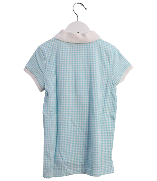 A Blue Short Sleeve Polos from Polo Ralph Lauren in size 6T for girl. (Back View)