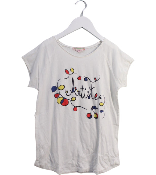A Ivory Short Sleeve T Shirts from Bonpoint in size 12Y for girl. (Front View)
