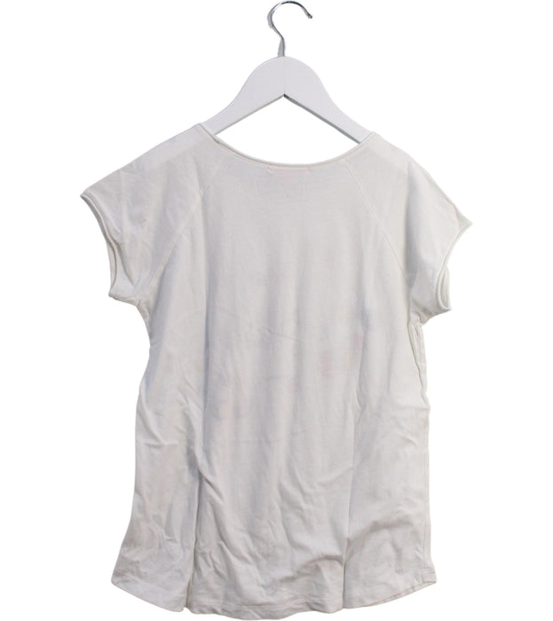 A Ivory Short Sleeve T Shirts from Bonpoint in size 12Y for girl. (Back View)