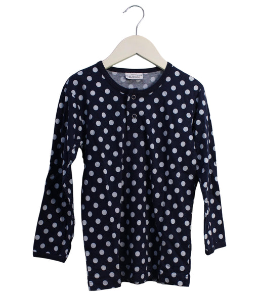 A Navy Long Sleeve Tops from Marimekko in size 4T for girl. (Front View)