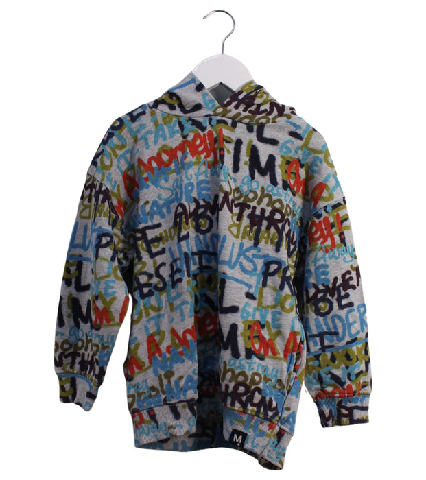 A Multicolour Hooded Sweatshirts from Molo in size 5T for boy. (Front View)