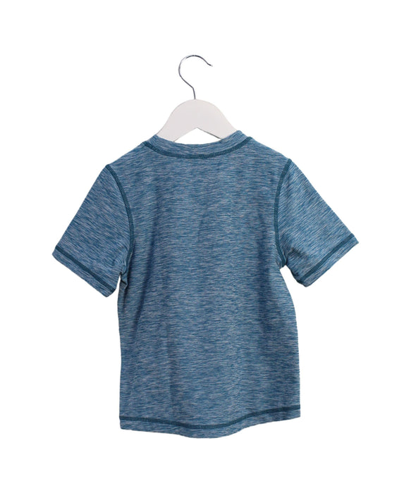 A Teal Active Tops from Hanna Andersson in size 3T for girl. (Back View)