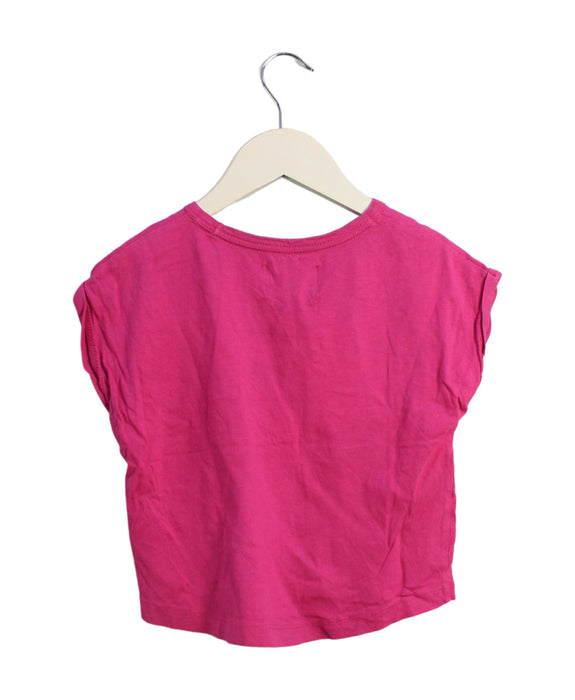 A Pink Short Sleeve T Shirts from Calvin Klein in size 4T for girl. (Back View)