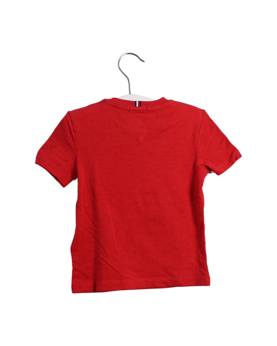 A Red Short Sleeve T Shirts from Tommy Hilfiger in size 6-12M for boy. (Back View)