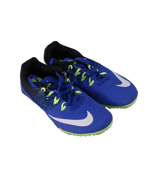 A Blue Cleats/Soccer Shoes from Nike in size 7Y for boy. (Front View)