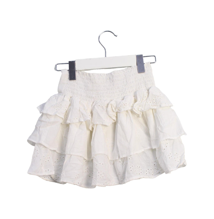A White Short Skirts from Velveteen in size 6T for girl. (Back View)
