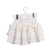A White Short Skirts from Velveteen in size 6T for girl. (Back View)
