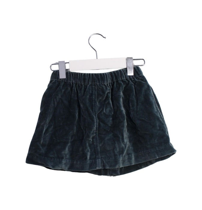 A Green Short Skirts from Velveteen in size 4T for girl. (Back View)