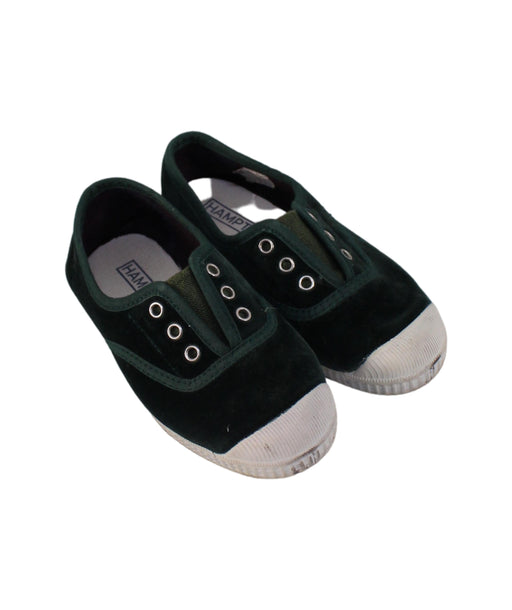 A Green Slip Ons from Hampton Canvas in size 5T for girl. (Front View)