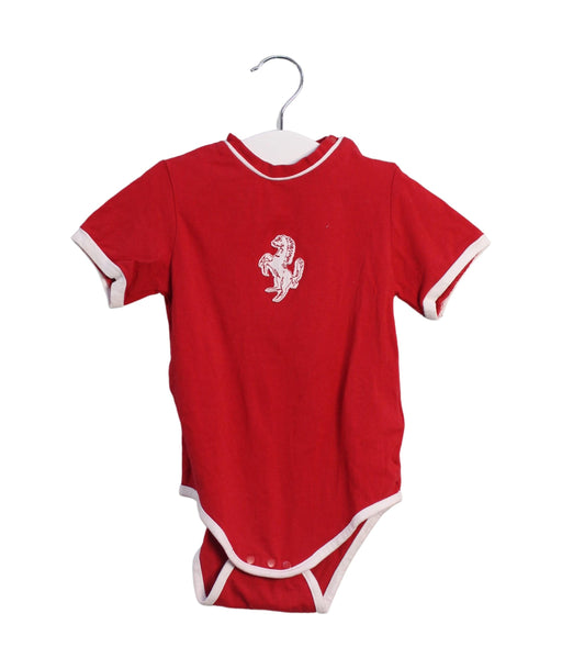 A Red Short Sleeve Bodysuits from Ferrari in size 18-24M for boy. (Front View)