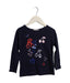 A Navy Long Sleeve Tops from Bonpoint in size 3T for girl. (Front View)