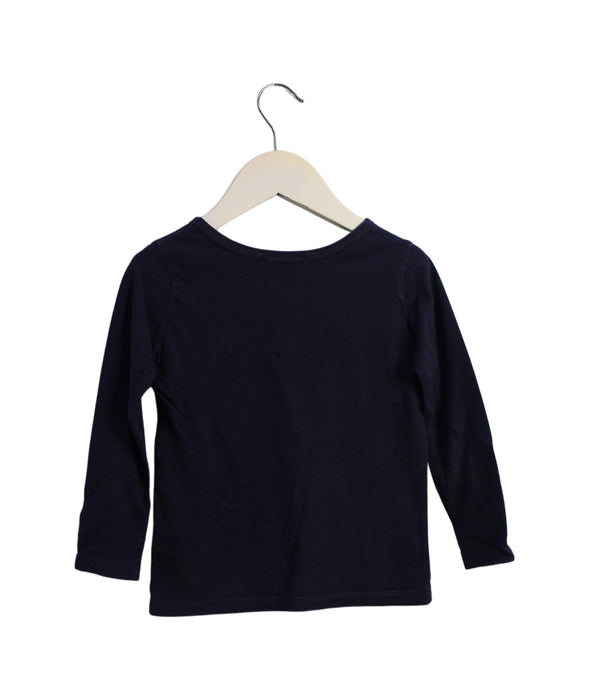 A Navy Long Sleeve Tops from Bonpoint in size 3T for girl. (Back View)