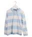 A Blue Long Sleeve Polos from Monoprix in size 6T for boy. (Front View)