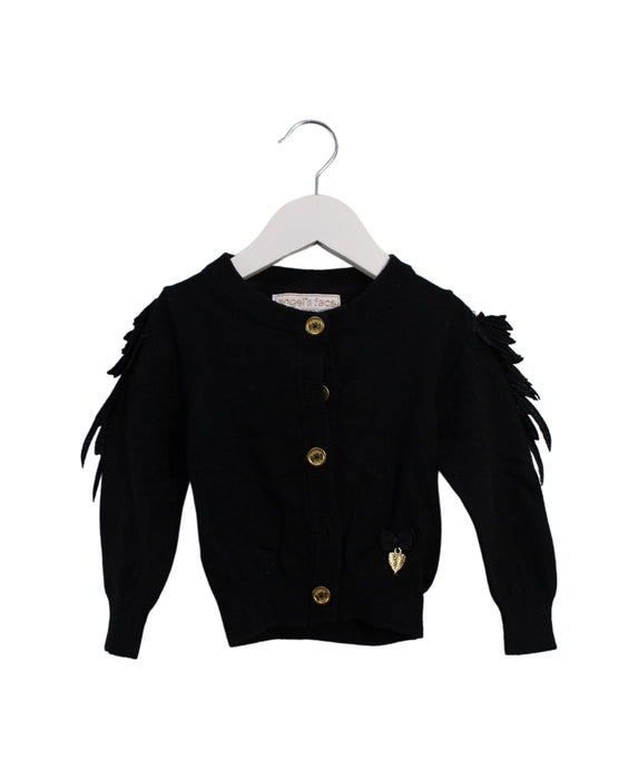A Black Cardigans from Angel's Face in size 12-18M for girl. (Front View)