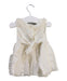 A Ivory Sleeveless Dresses from Rare Editions in size 3-6M for girl. (Back View)