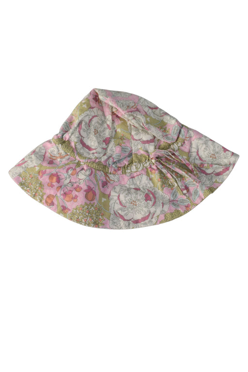 A Pink Sun Hats from Bonpoint in size 6-12M for girl. (Front View)
