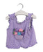 A Purple Sleeveless Tops from Mudpie in size 0-3M for girl. (Front View)