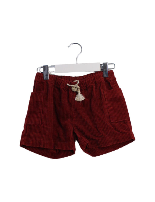 A Red Shorts from Excuse My French in size 6T for girl. (Front View)