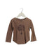 A Brown Long Sleeve Tops from Bonpoint in size 4T for girl. (Front View)