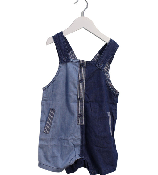 A Blue Overall Shorts from Chickeeduck in size 18-24M for girl. (Front View)