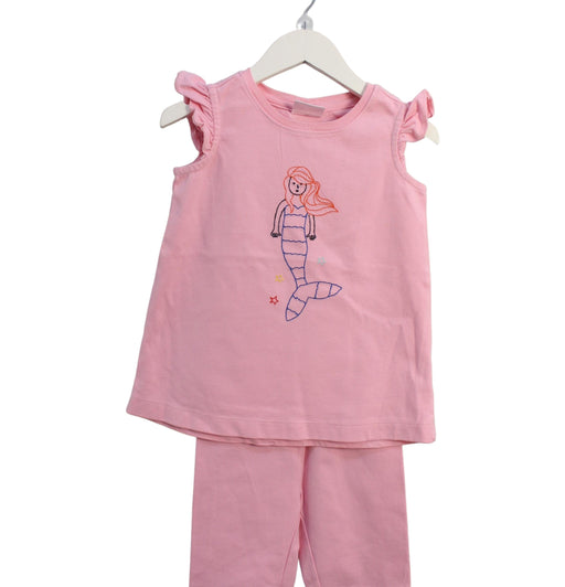 A Pink Shorts Sets from Hanna Andersson in size 5T for girl. (Front View)