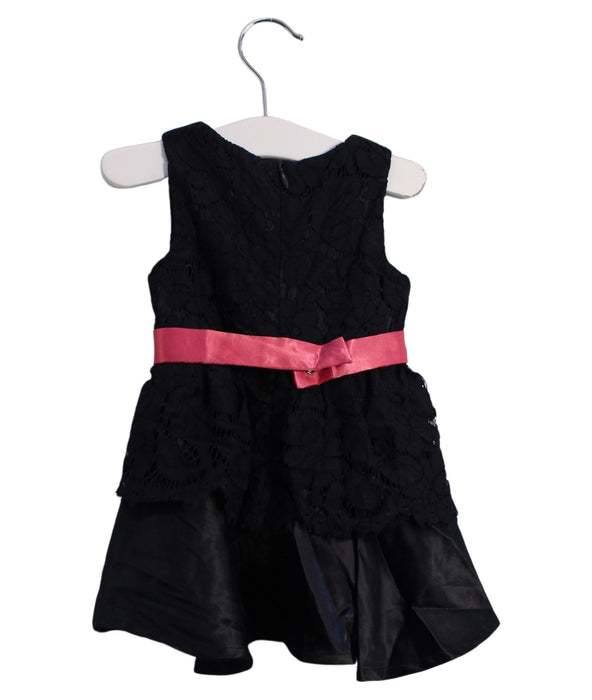 A Navy Sleeveless Dresses from Armani in size 6-12M for girl. (Back View)