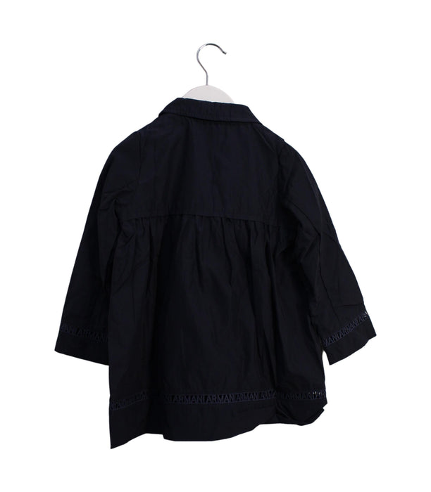 A Navy Coats from Armani in size 3T for girl. (Back View)