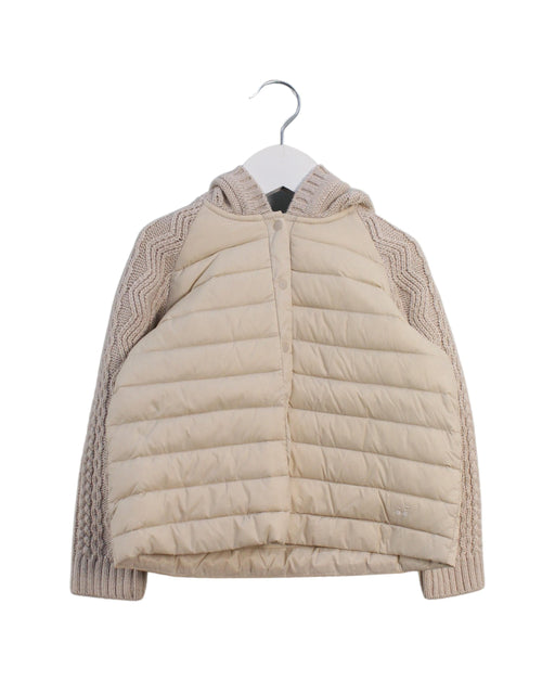 A Beige Puffer/Quilted Jackets from Bonpoint in size 2T for girl. (Front View)